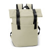 ARCHER Soft-Touch Flap Backpacks Ecru